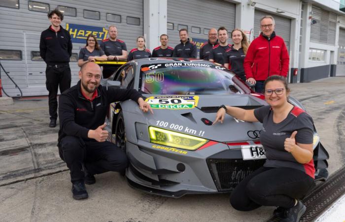 More than 100,000 km for the Audi R8 LMS GT3 / speed team