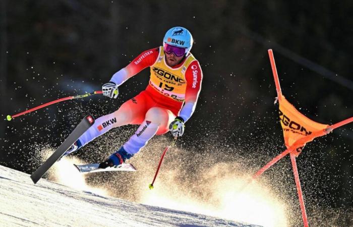 Magnificent Swiss double on the descent from Bormio