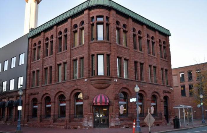 A neo-Romanesque style building in the heart of Moncton