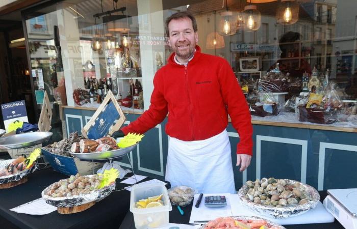 Cyril Neujean returns with his seafood stand for the New Year