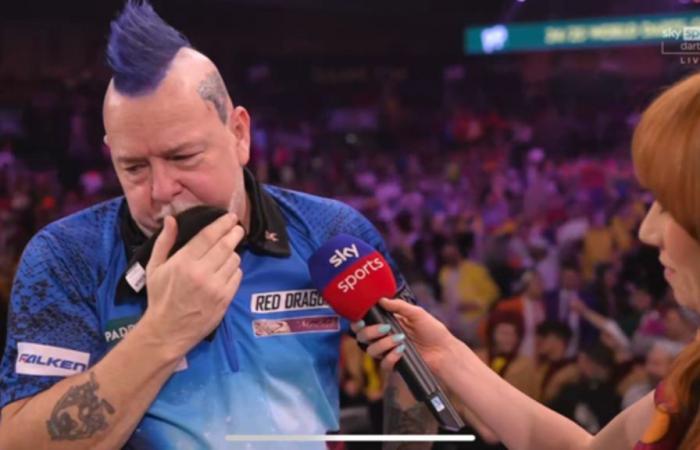 Moment double Scottish world darts champ’s live TV interview halted abruptly as he struggles to talk despite huge win