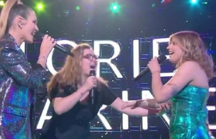 Marine’s best friend shows up during her medley with Lorie