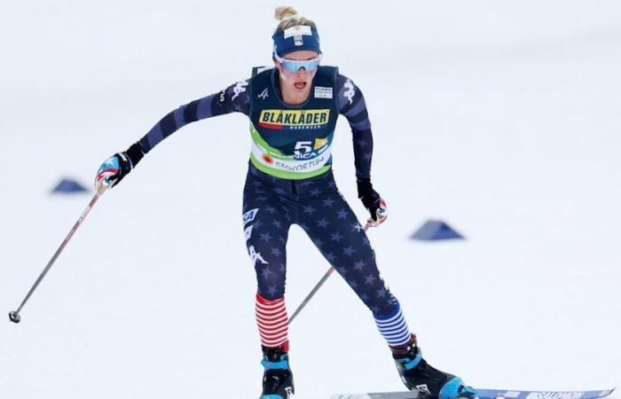 Jessie Diggins and Johannes Hoesflot Klaebo win the first sprint stage in Toblach