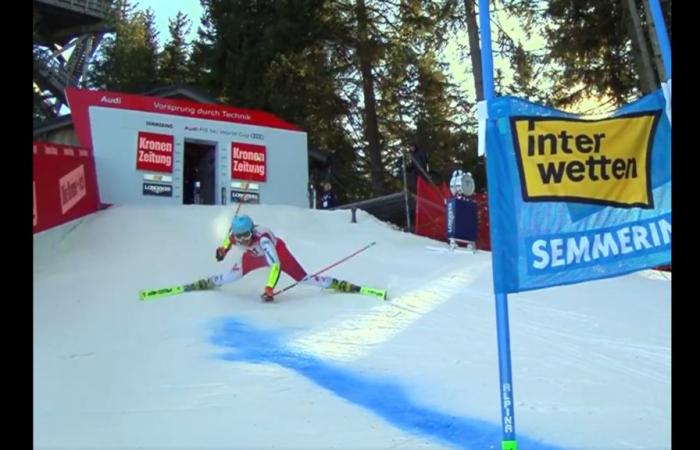 the incredible failure of the Austrian Katharina Huber from the start of the race