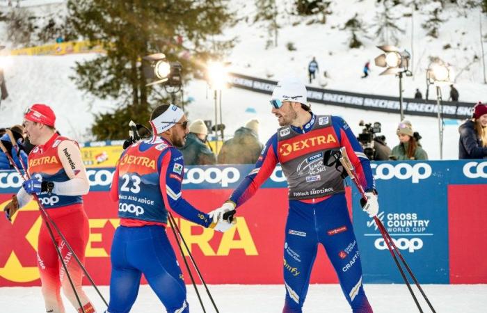 Cross-country skiing | Toblach: after Davos, Lucas Chanavat gets on the skate sprint podium again, Richard Jouve at the foot of the podium | Nordic Mag | No. 1 Biathlon