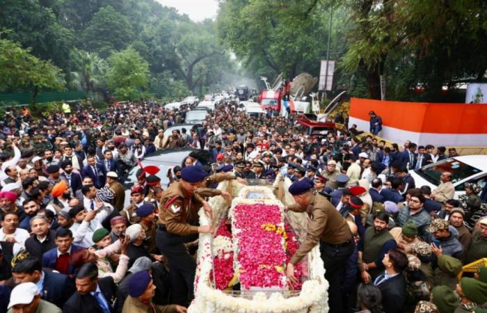 In India, state funeral of former Prime Minister Singh