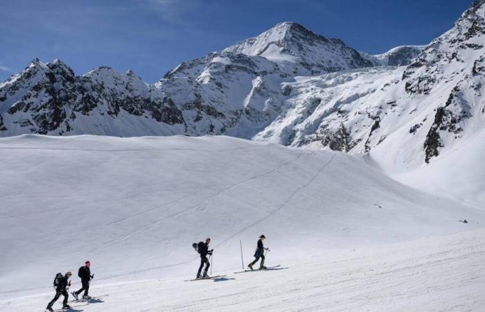 A hiker swept away by an avalanche in Arolla