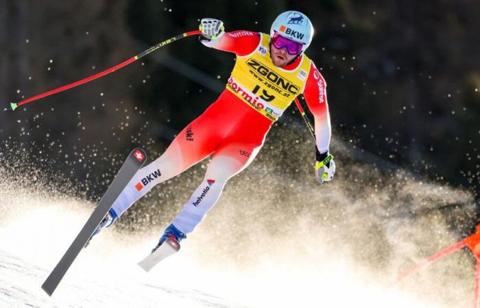 Alpine skiing: impressive fall of Swiss Rösti in the same place as Sarrazin, Monney winner