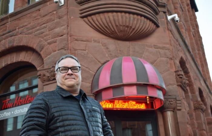 A neo-Romanesque style building in the heart of Moncton