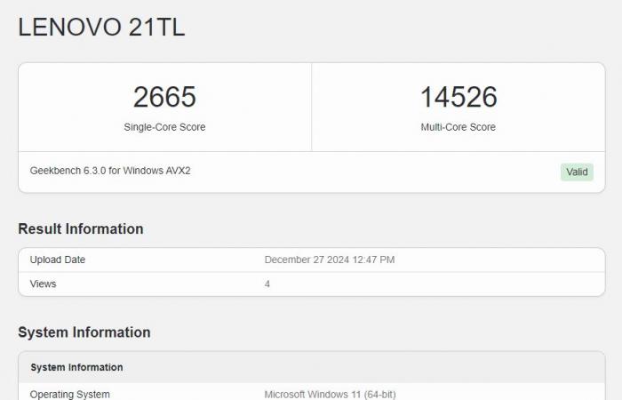 performance of models 5, 7 and 9 revealed on Geekbench