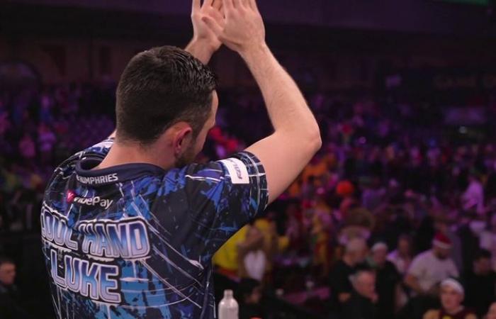 Luke Humphries sets up Peter Wright last-16 clash as Gerwyn Price beats Joe Cullen in sudden death thriller