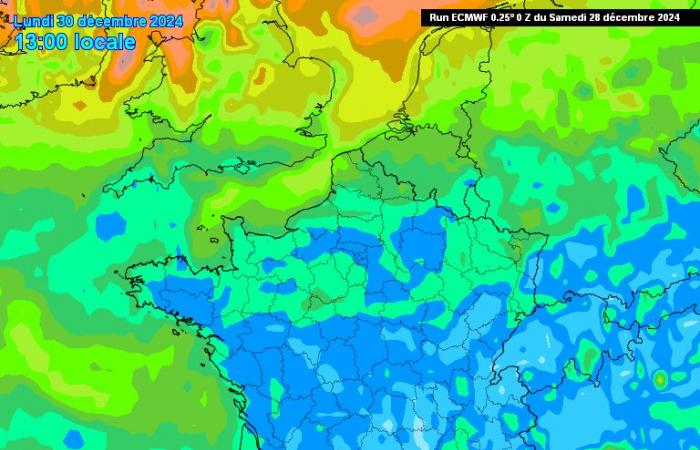 A new storm in France for the New Year? Gusts of up to 130 km/h predicted by weather models