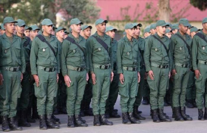 Ceremony at the Benslimane general support air base on the occasion of the end of the 1st training phase of the 39th contingent