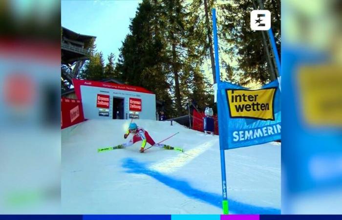 Alpine skiing: Katharina Huber makes a fool of herself in front of her audience in Semmering