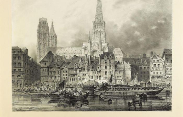 In Rouen, the fabulous story of the cathedral spire, victim of a fire in 1822