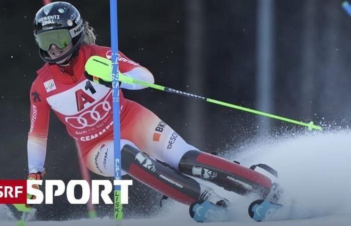 Women’s slalom in Semmering – rest right next to the podium during the Ljutic competition – sport