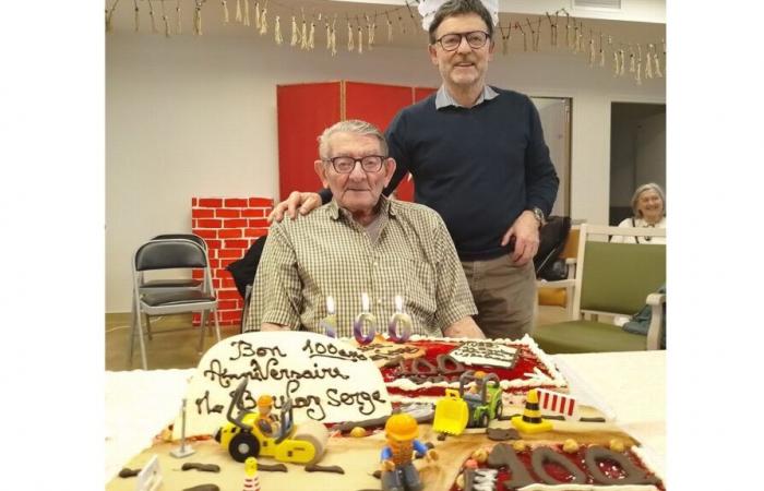 Serge Boulay celebrated his 100th birthday