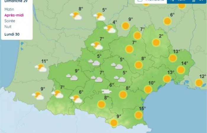 Weather report. What will the weather be like this last Sunday of the year in Toulouse and Occitanie?