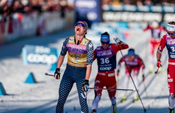 Cross-country skiing | Toblach: courageous, Jessie Diggins takes a double on the classic mass-start, Léonie Perry best Blue | Nordic Mag | No. 1 Biathlon