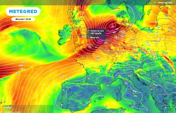 Significant strengthening of winds at the start of 2025 in France: what to expect?