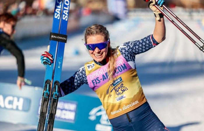 Cross-country skiing | Toblach: courageous, Jessie Diggins takes a double on the classic mass-start, Léonie Perry best Blue | Nordic Mag | No. 1 Biathlon