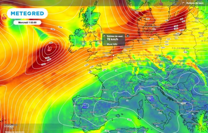 Significant strengthening of winds at the start of 2025 in France: what to expect?