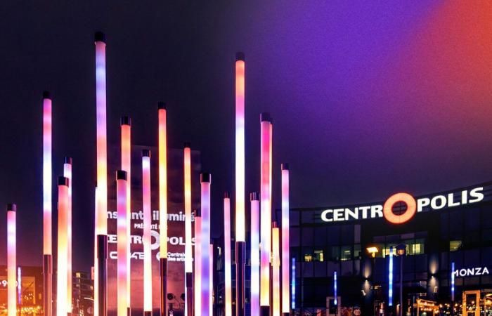 Free sound and light experience in Centropolis