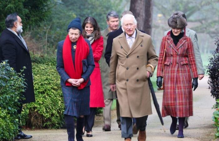 King Charles and Princess Anne make rare joint outing as they attend church in Sandringham