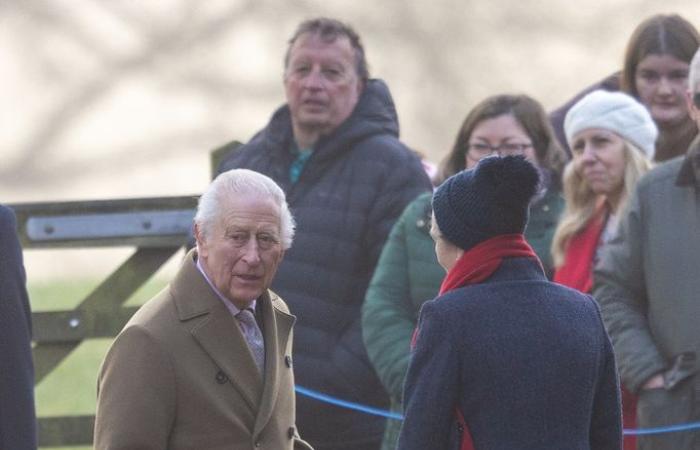 King Charles and Princess Anne make rare joint outing as they attend church in Sandringham