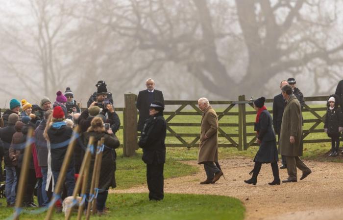 King Charles and Princess Anne make rare joint outing as they attend church in Sandringham