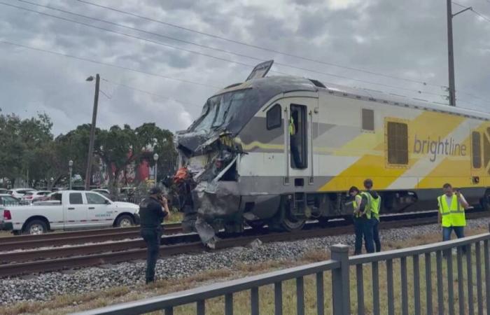 ON VIDEO | Train collides with fire truck, injuring 15 people