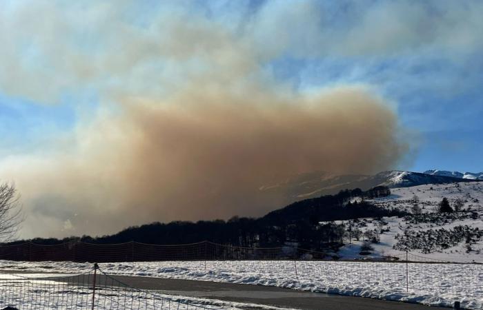 we explain to you why the firefighters set fire to 30 ha of vegetation, in front of concerned skiers