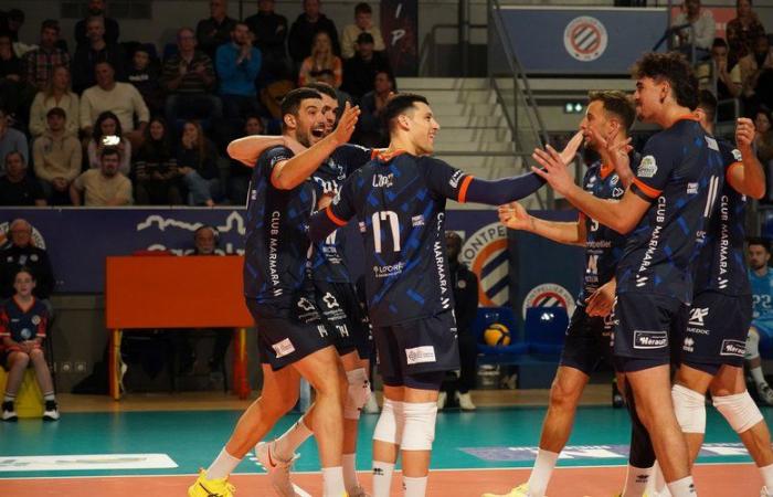 The MHSC VB wins the derby against Narbonne and will be able to spend the holidays warm