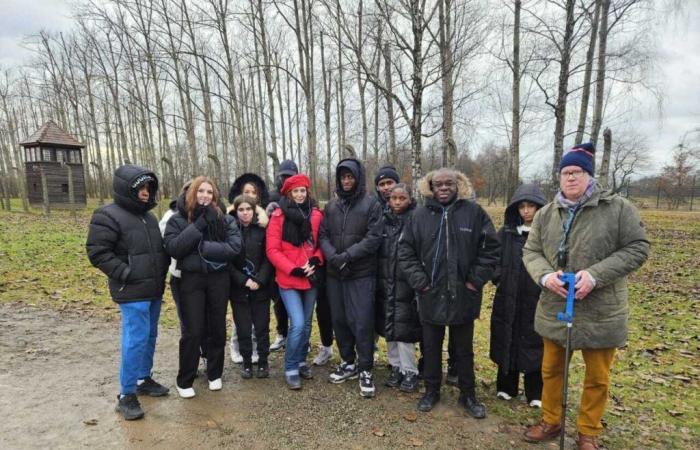 These high school students from Meaux, in Seine-et-Marne, went to Auschwitz-Birkenau for a study trip