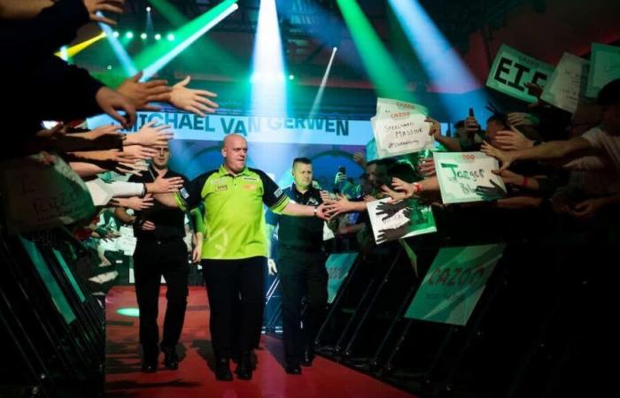 Schedule of the eighth finals of the World Darts Championship on Monday: with Michael van Gerwen