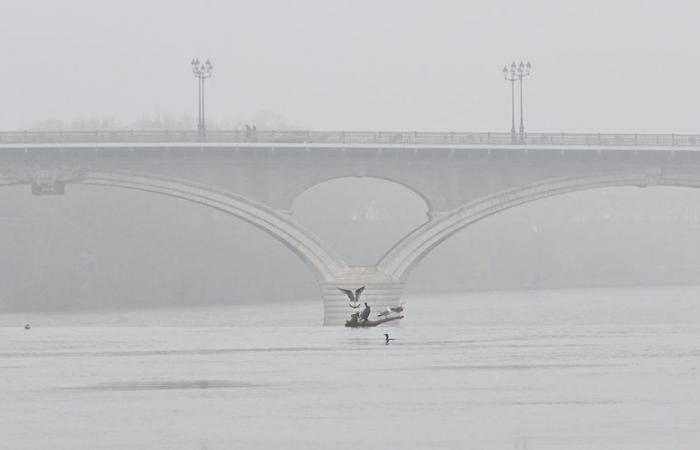 What conditions exist in Toulouse for it to be submerged under a sheet of fog?