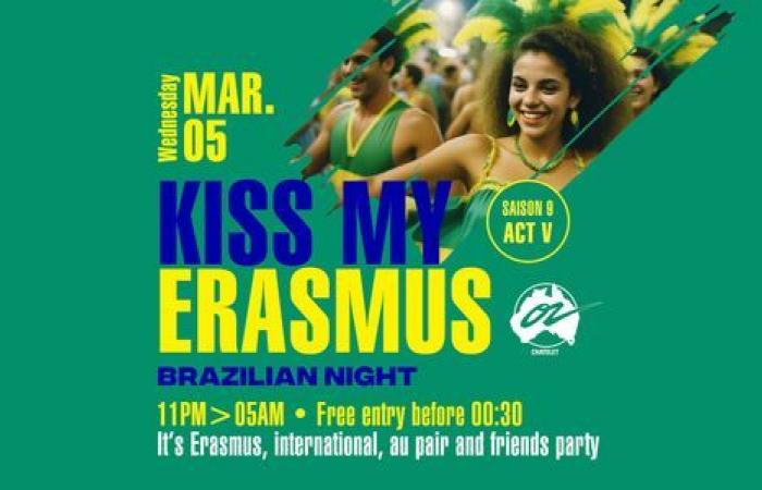 Kiss my erasmus – Cafe Oz Châtelet – Paris, 75001