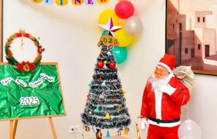 The “Christmas” tree, “Santa Claus”, and “Christmas decorations” to celebrate the New Year 2025