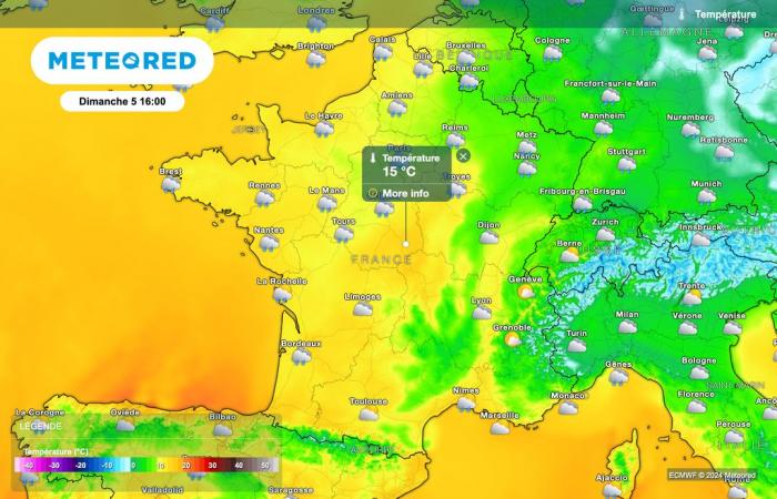 polar cold and snowfall expected in France next weekend or rain and very mild weather?