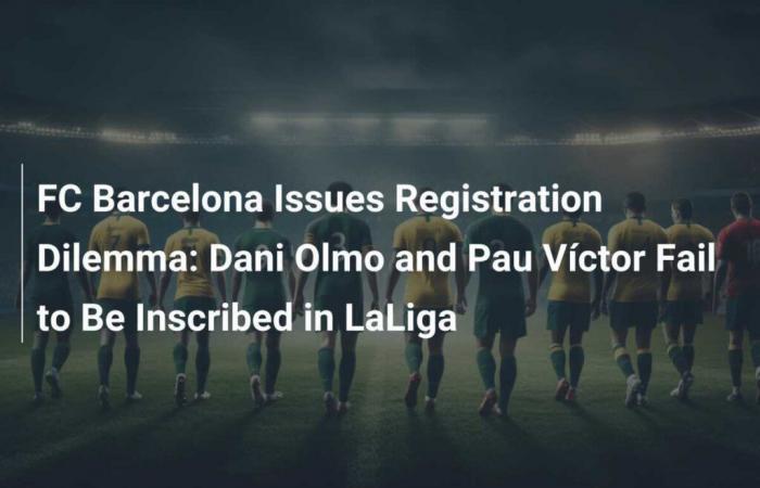 FC Barcelona faces registration dilemma: Dani Olmo and Pau Víctor fail to register in LaLiga