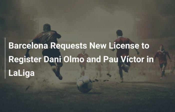 FC Barcelona requests a new license to register Dani Olmo and Pau Víctor in LaLiga