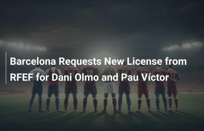 FC Barcelona requests a new license from the RFEF for Dani Olmo and Pau Víctor