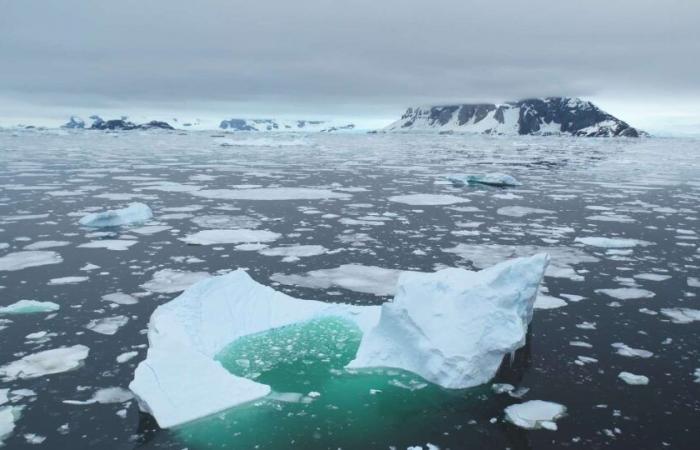 Melting Antarctic ice increases risk of storms