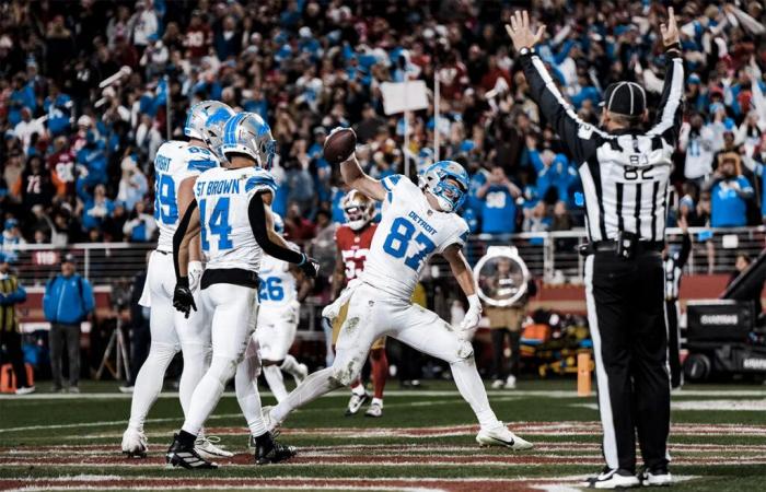 49ers – Lions (34-40): the Lions attack breaks records