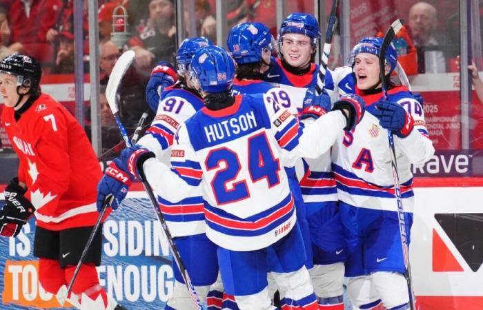 World Juniors: the United States has the upper hand over Canada 4-1 and takes 1st place