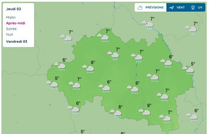 Allier (Weather) – What will the weather be like on Thursday January 2?