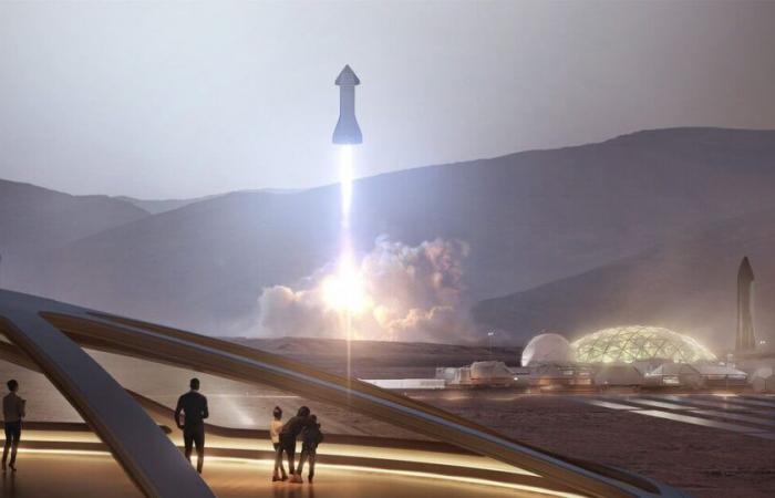 Worthy of a science fiction film: Elon Musk calculated what it would take to build a city on Mars… 1,000 spaceships and 20 years of launches!