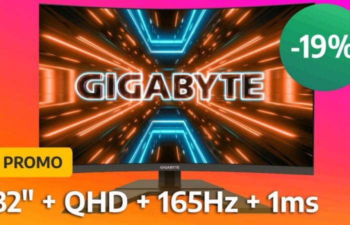 This 32-inch QHD Gigabyte gaming PC screen is only €199.99 thanks to a -19% promotion!