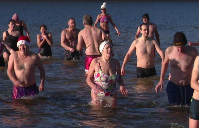 they started the year… in freezing water!