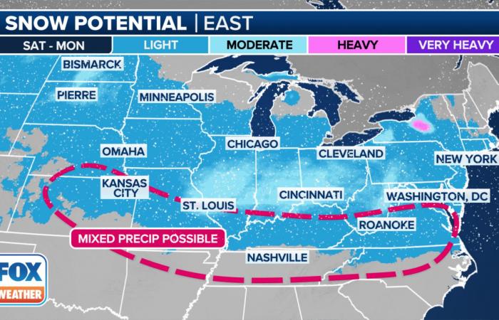 Snowstorm to blast Midwest through mid-Atlantic this weekend into early next week